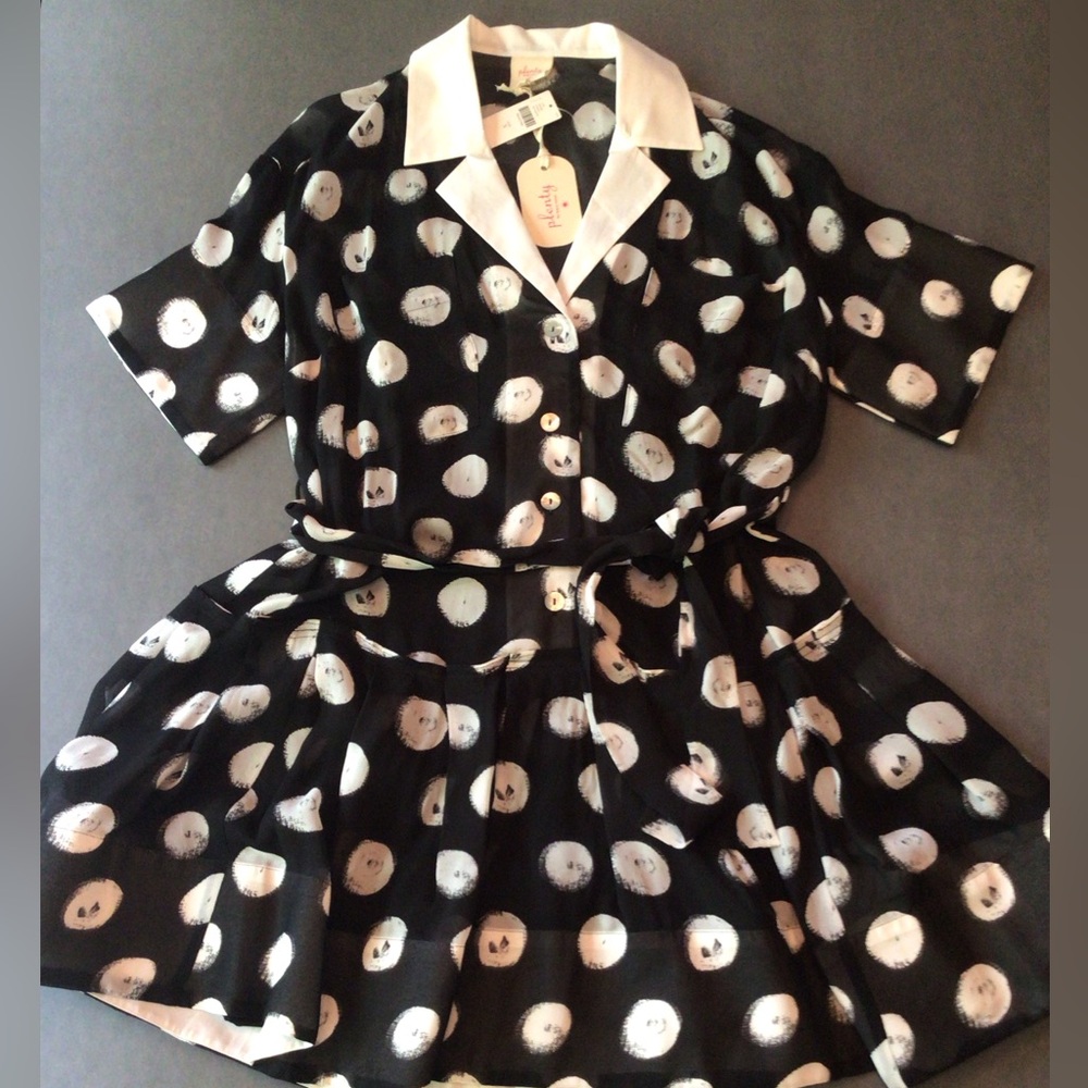 Plenty by Tracy Reese Short-Sleeve Mini Polka Dot Dress: Anthropologie